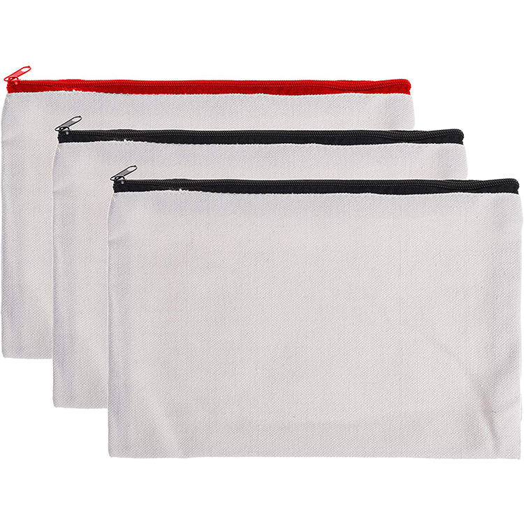 A4 Canvas Zip File Pouch