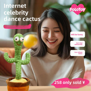 Toy AI Cactus Smart Toy Large Intelligent Conversation Model Birthday Gift for Boys and Girls Party Supplies
