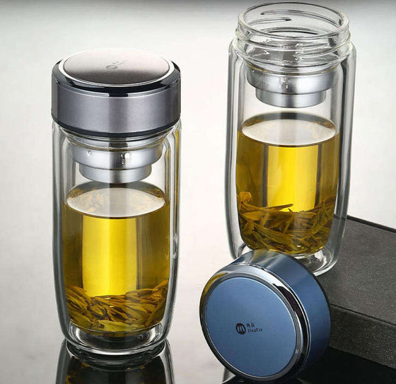 400ml Glass Infuser Stainless Steel Flask