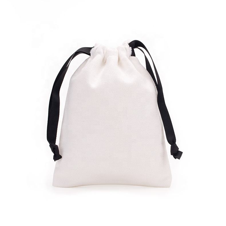 Small Cotton Ribbon Pouch
