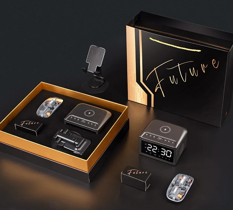 Useful Business Products Giftsets for Daily Life Mouse Phone Stand Speaker Corporate Gifts Set for Executives with Ai Innovation