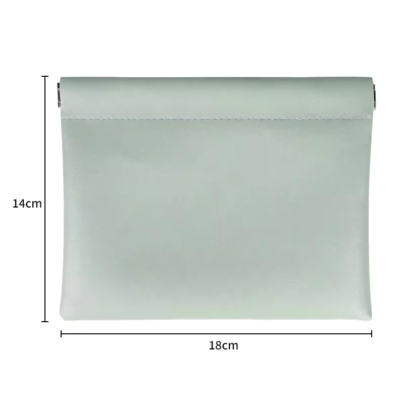 PU Leather Auto-Closure Pouch