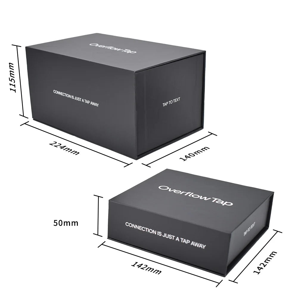 High Quality Custom Black Magnetic Luxury Gift Box Matt Lamination Sponge Lining for Drone AI Glasses Magnetic Boxes Supplier