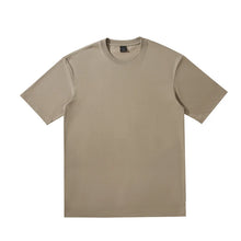 Customizable Pattern Solid Color 240gsm Oversize 65% Cotton 35% Polyester Fiber Round Neck T-Shirt  Casual Style