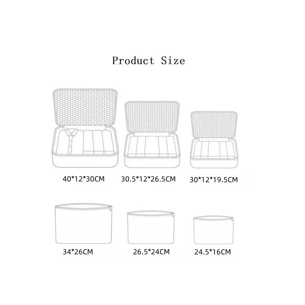 6-Piece Travel Packing Organiser