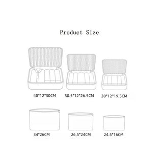 6-Piece Travel Packing Organiser
