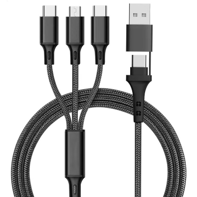 3-in-2 Multi-Connector Fast Charging Cable