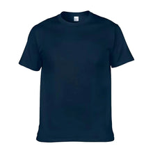 Plus Size 100% Cotton 150 GSM Custom Logo Printed Solid Color Lightweight Breathable O-Neck T-Shirt Men European Size Plain Dyed