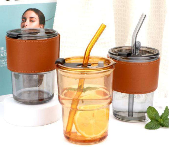 400ml LuxeSleeve Glass Mug - hover image