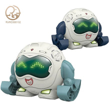 Wholesale AI Smart Kids Gift Intelligent Tumbling Dancing Electric Voice Sound Control Educational Toys Ai Roll Toy Robot