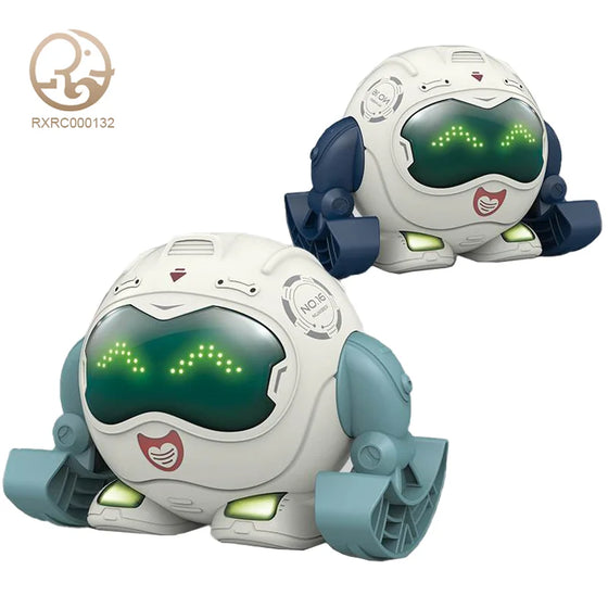 Wholesale AI Smart Kids Gift Intelligent Tumbling Dancing Electric Voice Sound Control Educational Toys Ai Roll Toy Robot