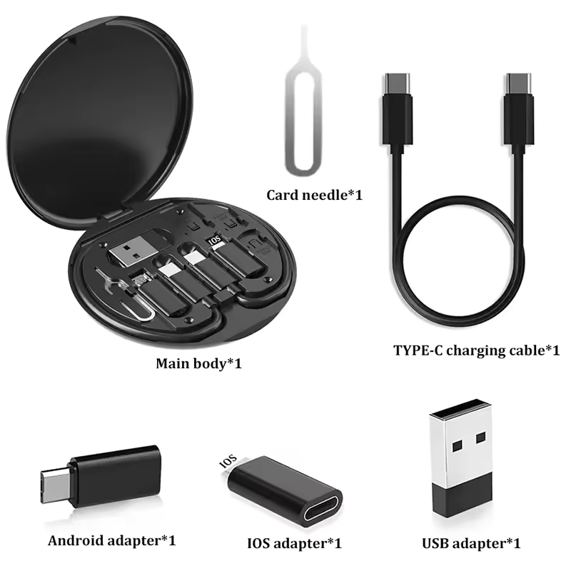 Multi-Function Cable & SIM Card Holder