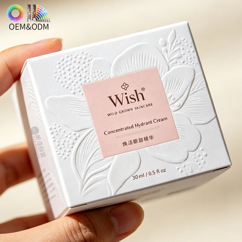 Custom-designed packaging boxes for small businesses featuring unique textured paper for skincare, perfume, and cosmetics