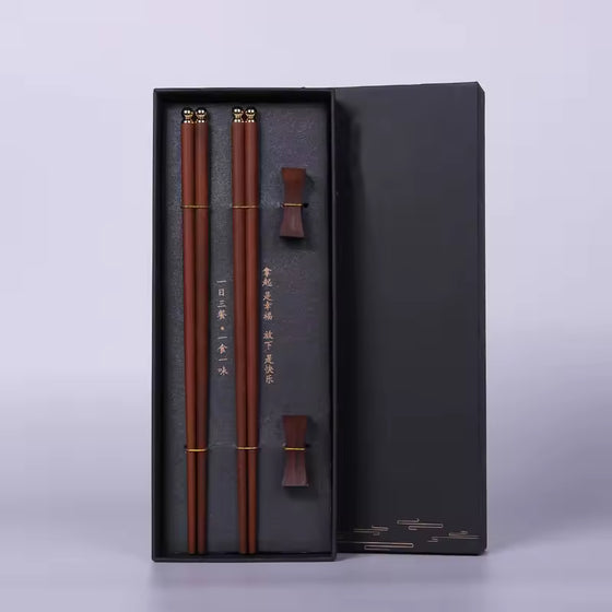 Premium Wooden Chopsticks Gift Set - hover image