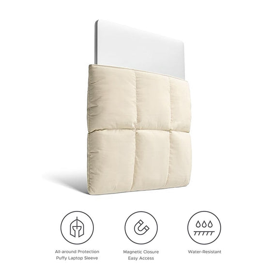 PuffForm Magnetic Closure Laptop Sleeve