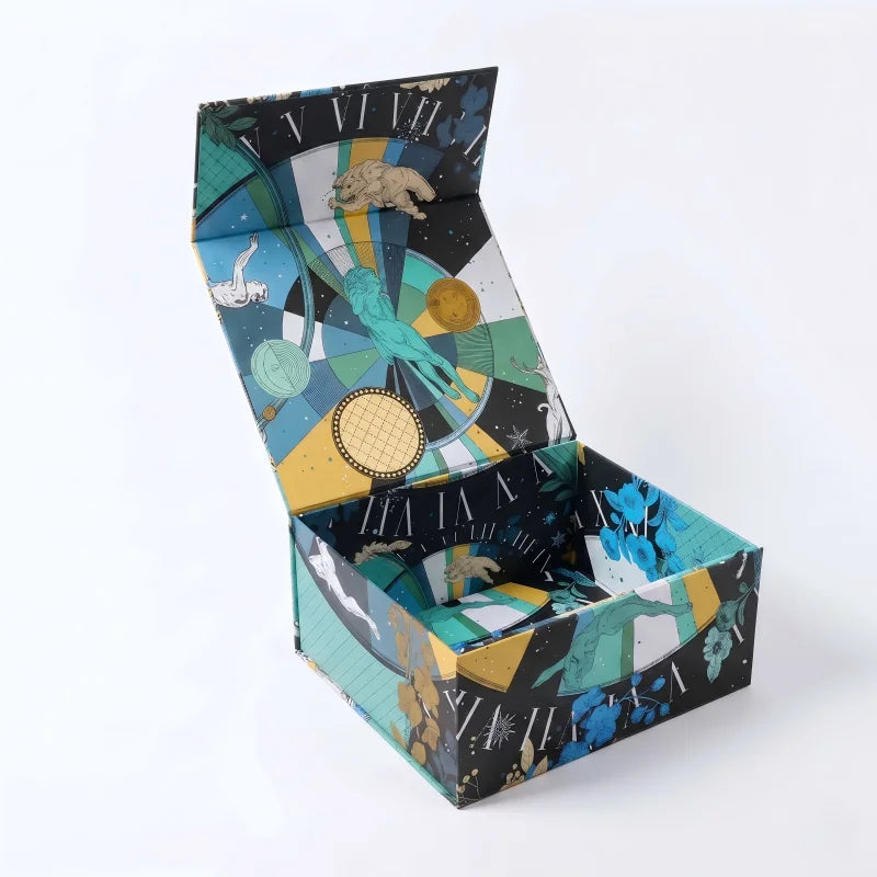 Modern AI Creation Kit Magnetic Gift Box With Hidden Magnet and Bold Graphics for High Tech Unboxing and PR Kit Case