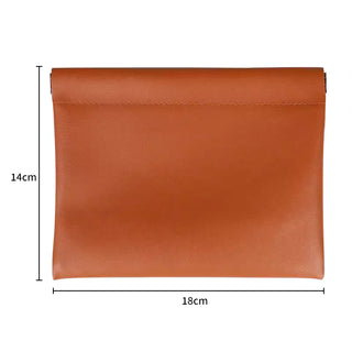 PU Leather Auto-Closure Pouch
