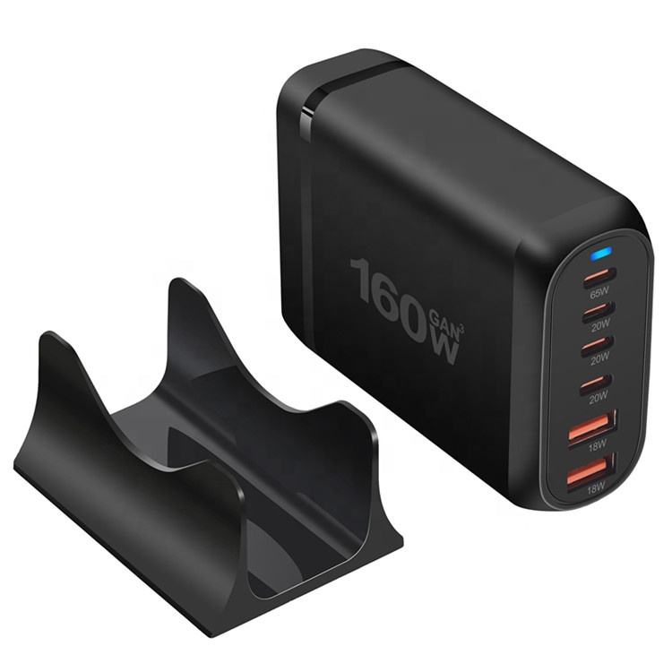 160W GaN 6-Port Fast Charging Station