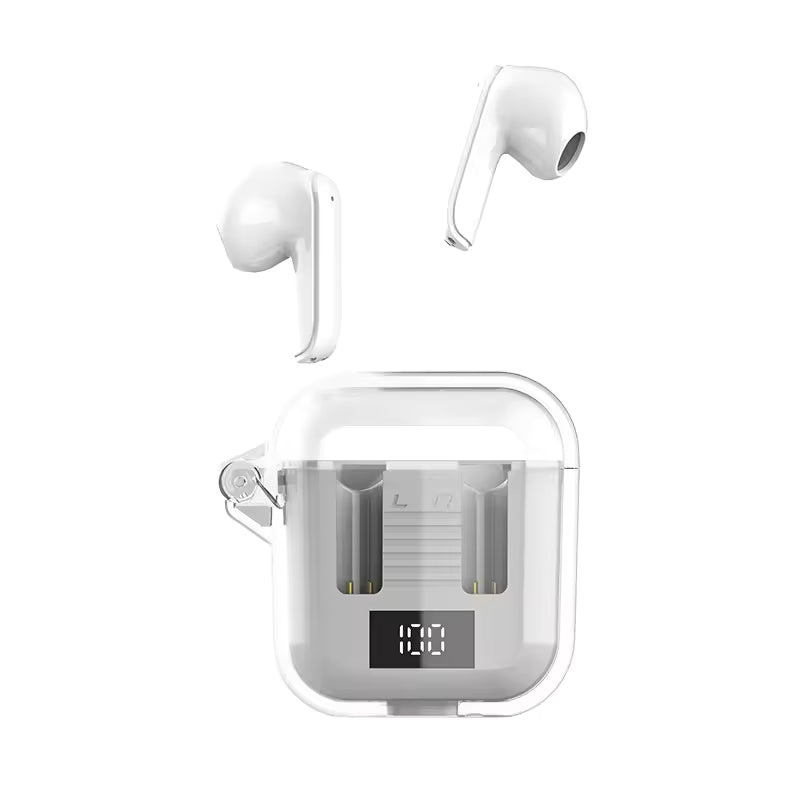ClearView Wireless Earbuds Digital Power Case