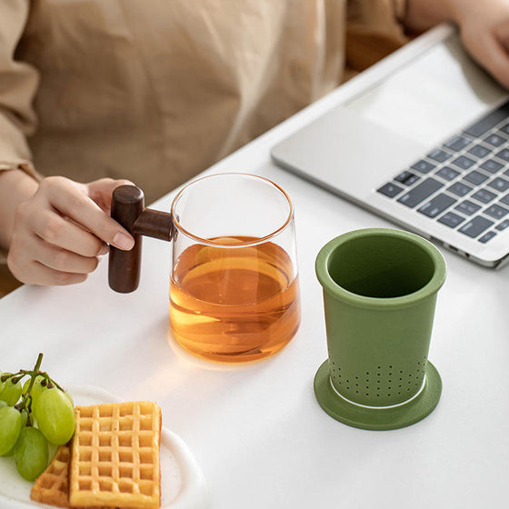 400ml NordicBrew Glass Tea Cup - hover image