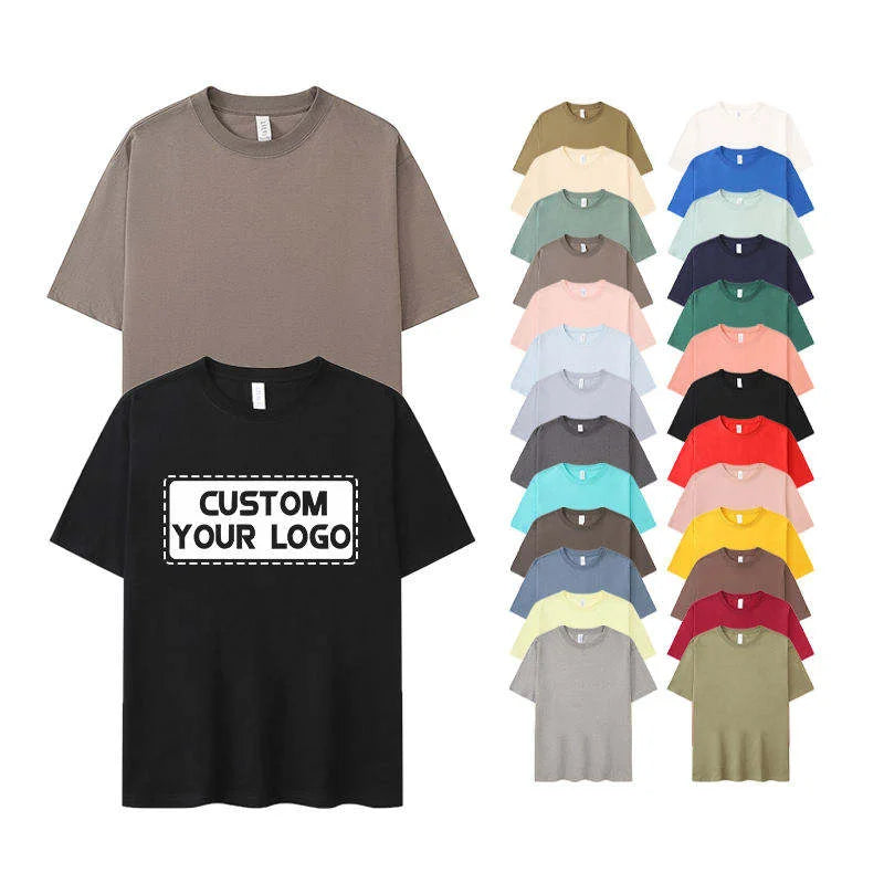 New Arrival Heavyweight Cotton Customize Bold Logo Print Tshirt Men's American Streetwear T-Shirt