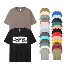 New Arrival Heavyweight Cotton Customize Bold Logo Print Tshirt Men's American Streetwear T-Shirt