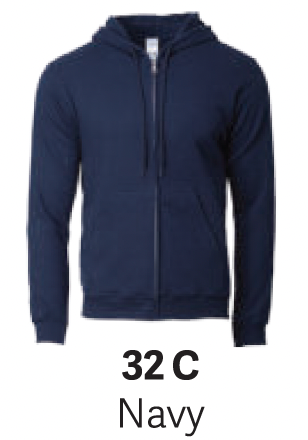 GD88600 Full-Zip Hooded Sweatshirt (Unisex)