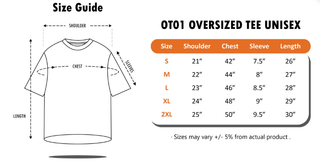 OT01 Oversized Short Sleeve T-Shirt (210gsm Unisex)