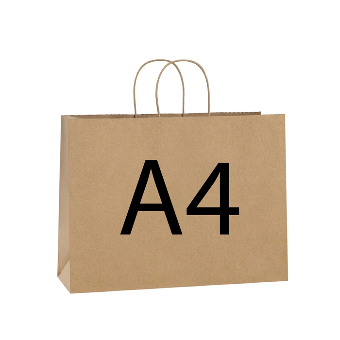 A4 Landscape Kraft Paper Bag