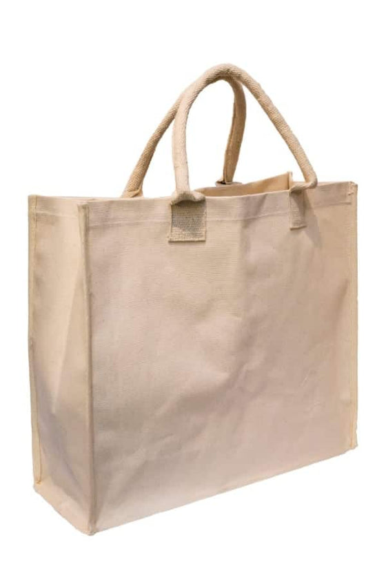SideStripe Canvas Tote Bag - hover image
