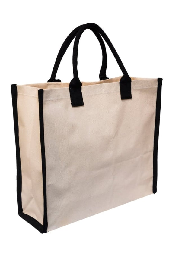 SideStripe Canvas Tote Bag