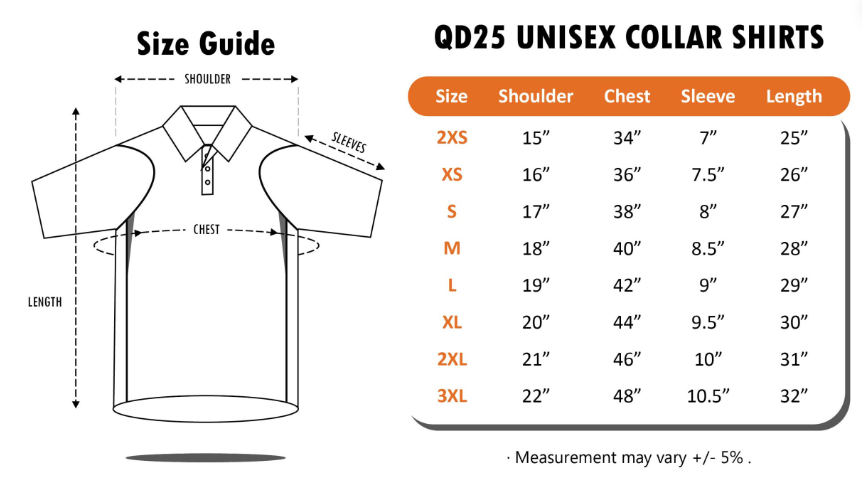 QD25 Dri-Fit CVC Contrast Polo Shirt (Unisex)