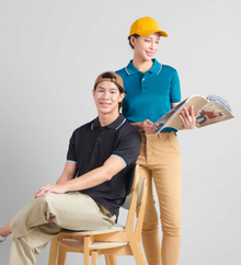 QD65 Dri-Fit Tipped Collar Polo Shirt (Unisex)