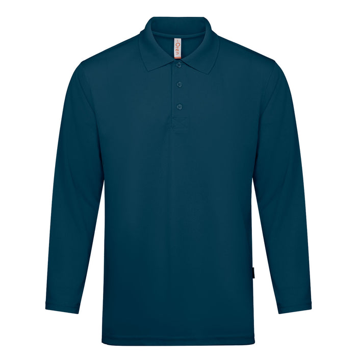 QD67 Microfibre Long Sleeve Polo Shirt (Unisex)
