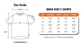 QD68 Kids Microfibre Eyelet Short Sleeve T-Shirt