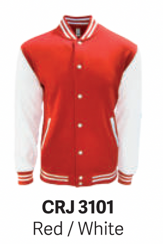 CRJ3100 Varsity Baseball Jacket (Unisex)
