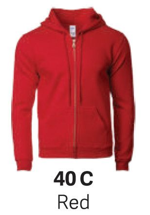 GD88600 Full-Zip Hooded Sweatshirt (Unisex)