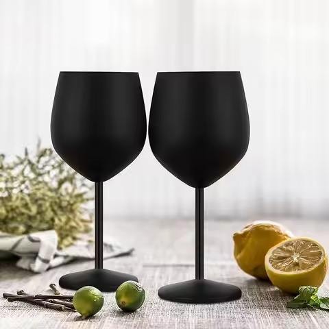 470ml LuxeSteel Wine Glass - hover image