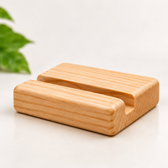 Wooden Desktop Phone Stand - hover image