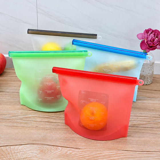 1000ml Food Grade Silicone Storage Bag
