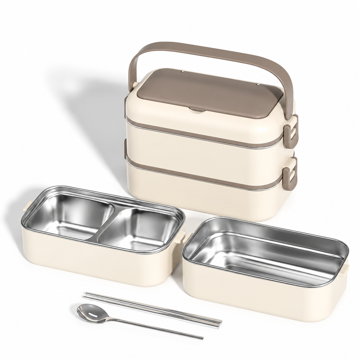 Duo-Layer Stainless Steel Thermal Lunch Box