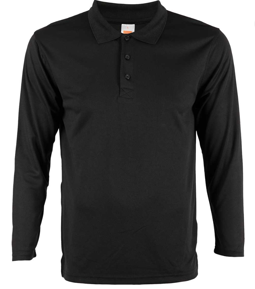 QD67 Microfibre Long Sleeve Polo Shirt (Unisex)