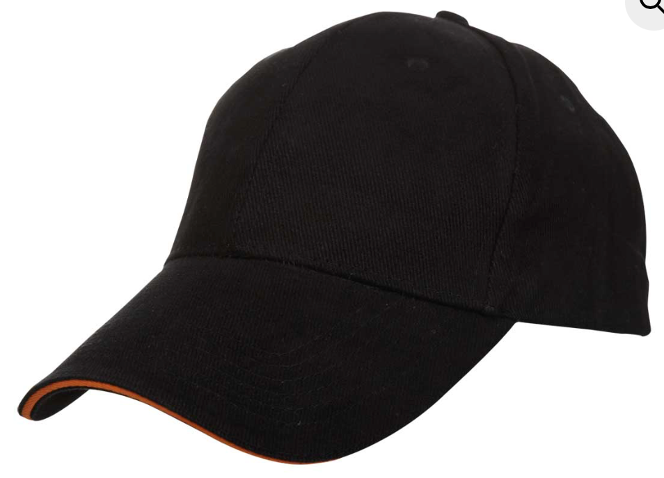 CP03 Contrast Trim Cotton Baseball Cap