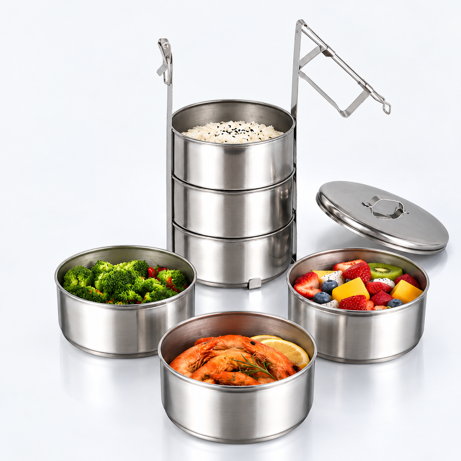 3-Tier Stainless Steel Food Carrier