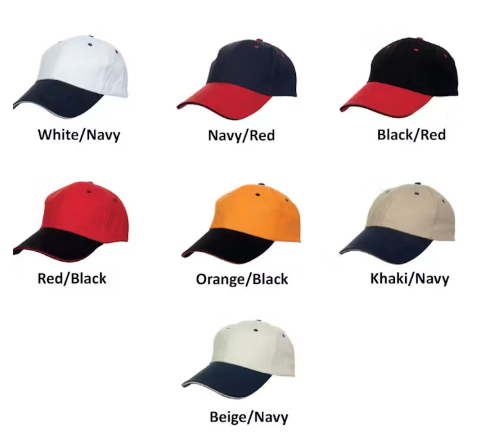 CP04 Two-Tone Cotton Baseball Cap