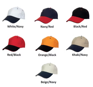 CP04 Two-Tone Cotton Baseball Cap
