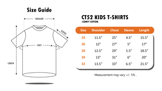 CT52 Kids Comfy Cotton Short Sleeve T-Shirt