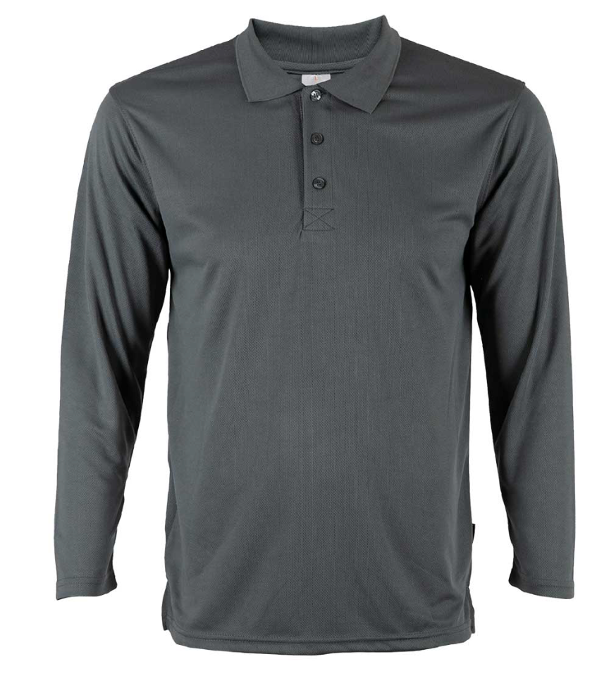 QD67 Microfibre Long Sleeve Polo Shirt (Unisex)
