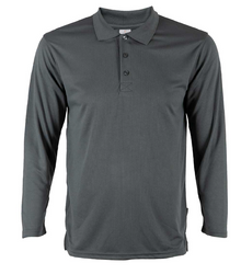 QD67 Microfibre Long Sleeve Polo Shirt (Unisex)