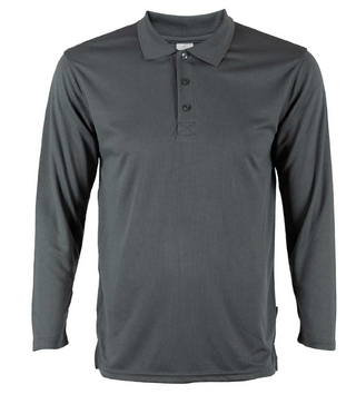 QD67 Microfibre Long Sleeve Polo Shirt (Unisex)